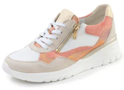 Waldläufer, bequeme Damen-Schnürschuhe, Weite H, mit herausnehmbarem Fußbett