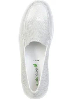 Waldläufer, bequeme Damen-Slipper, Weite H, mit herausnehmbarem Fußbett