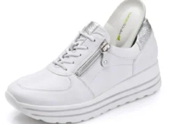 Waldläufer, bequeme Damen-Sneaker, Weite H, mit herausnehmbarem Fußbett