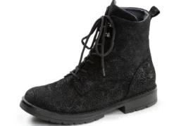 Waldläufer, bequeme Damen-Stiefeletten, Weite G, mit herausnehmbarem Fußbett