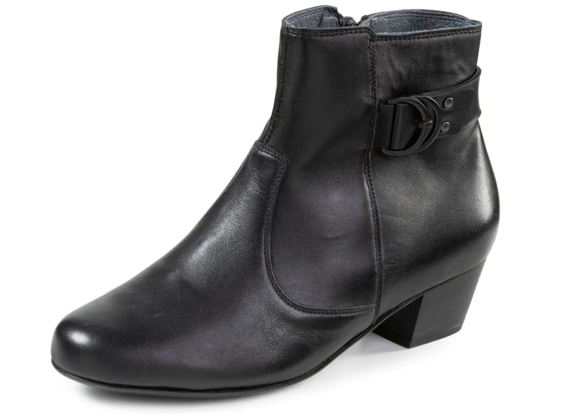 Waldläufer, bequeme Damen-Stiefeletten, Weite K, mit herausnehmbarem Fußbett