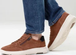 Waldläufer, bequeme Herren-Sneaker, Weite H, mit herausnehmbarem Fußbett