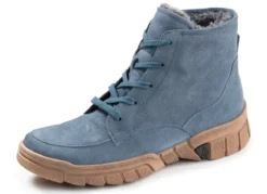 Waldläufer, gefütterte Damen-Stiefeletten, Winterschuhe, Weite H, mit herausnehmbarem Fußbett