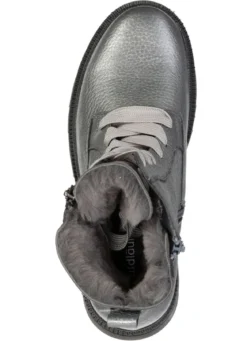 Waldläufer, gefütterte Damen-Stiefeletten, Winterschuhe, Weite H, mit Lammfell