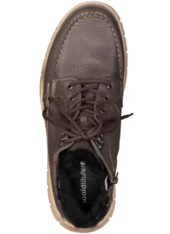 Waldläufer, gefütterte Herren-Boots, Winterschuhe, Weite H, mit Lammfell