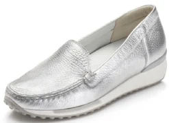 Waldläufer, klassische Damen-Slipper, Weite H, mit herausnehmbarem Fußbett