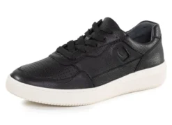 Waldläufer Schnürschuh aus genarbtem Nappaleder