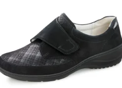 Waldläufer Slipper mit Stretchmaterial im Ballenbereich