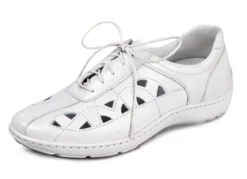 Waldläufer, sommerliche Damen-Schnürschuhe, Weite H, mit herausnehmbarem Fußbett