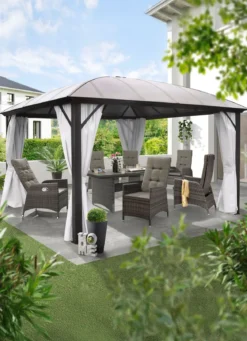 Wetterfester Kuppelpavillon mit stabilem Gestell