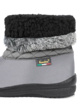 Winterstiefel mit Kunstpelzkragen