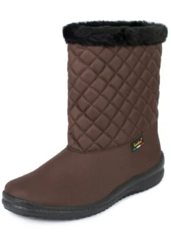 Winterstiefel mit Kunstpelzkragen