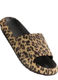 Wolken-Slipper "vitapelle" mit Animal Print