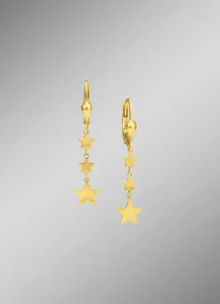Wundervolle Sternen-Ohrringe aus Gold 585/- fein