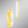 Zeitlose Creolen in Bicolor mit Brillanten