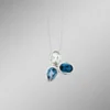 Zeitlose Eleganz Anhänger mit Blautopasen und echt grünem Amethyst