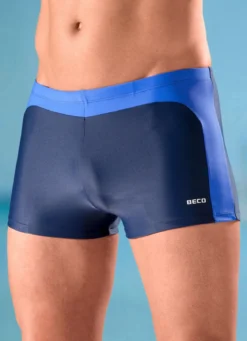 Zweierpack Badepants mit farbigen Einsätzen