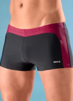 Zweierpack Badepants mit farbigen Einsätzen