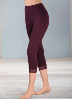 Zweierpack Leggings mit toller Spitze