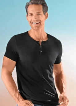 Zweierpack Shirts mit kurzer Knopfleiste