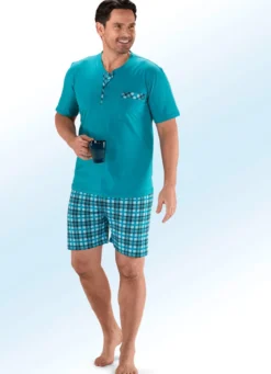 Zweierpack Shortys mit Knopfleiste und Brusttasche